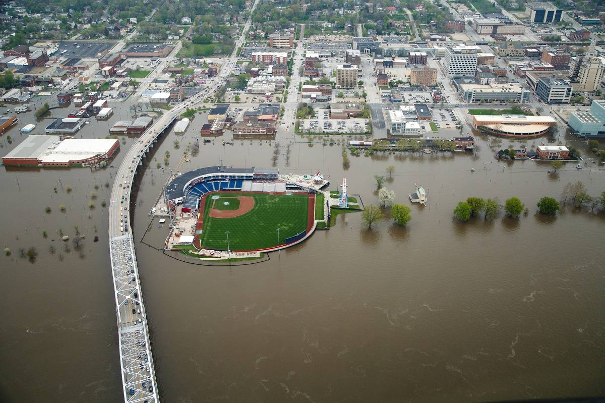 Floods A major US city is shown flodded