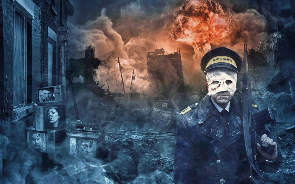 Nuclear War Post-nuclear scene with armed survivor