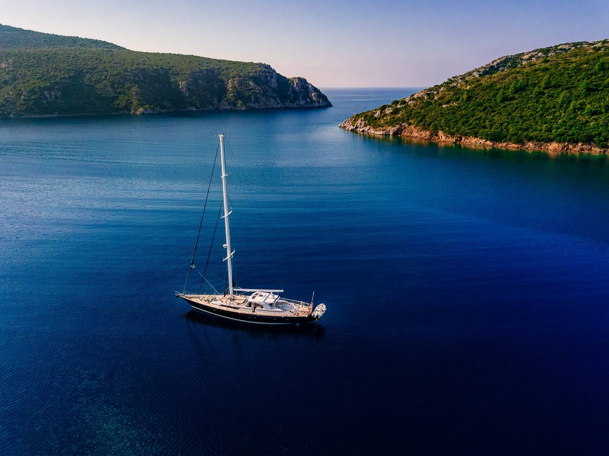 Sail to a place beyond events, beyond trouble Even in a post-apocalyptic world, you can sail to safety in a remote island paradise